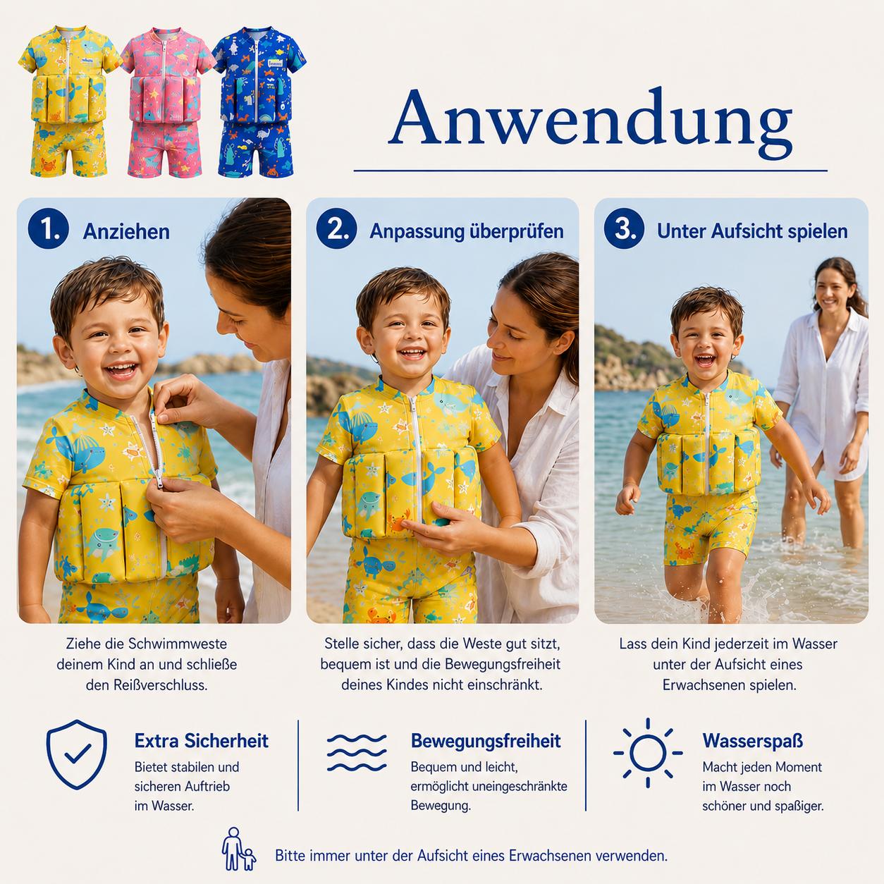 Floatino™ - Der Badeanzug für Kinder 🌊